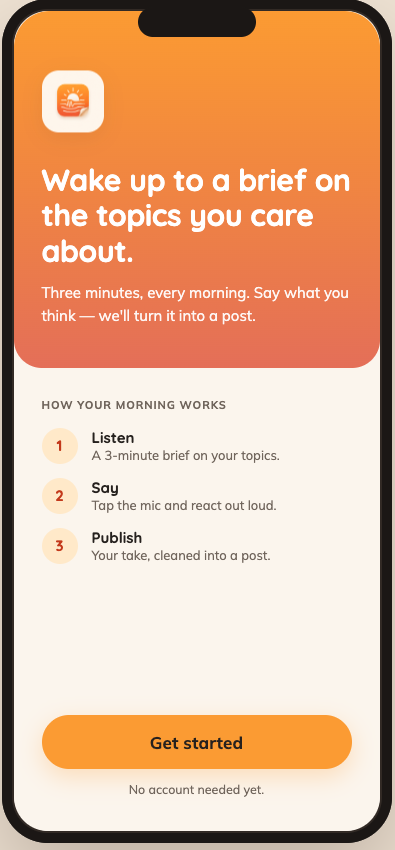 An app launched in five days